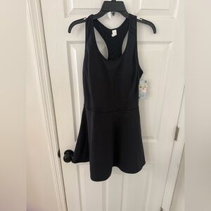 Attraco Black Athletic Tennis Dress – Racerback – Size L – NWOT
